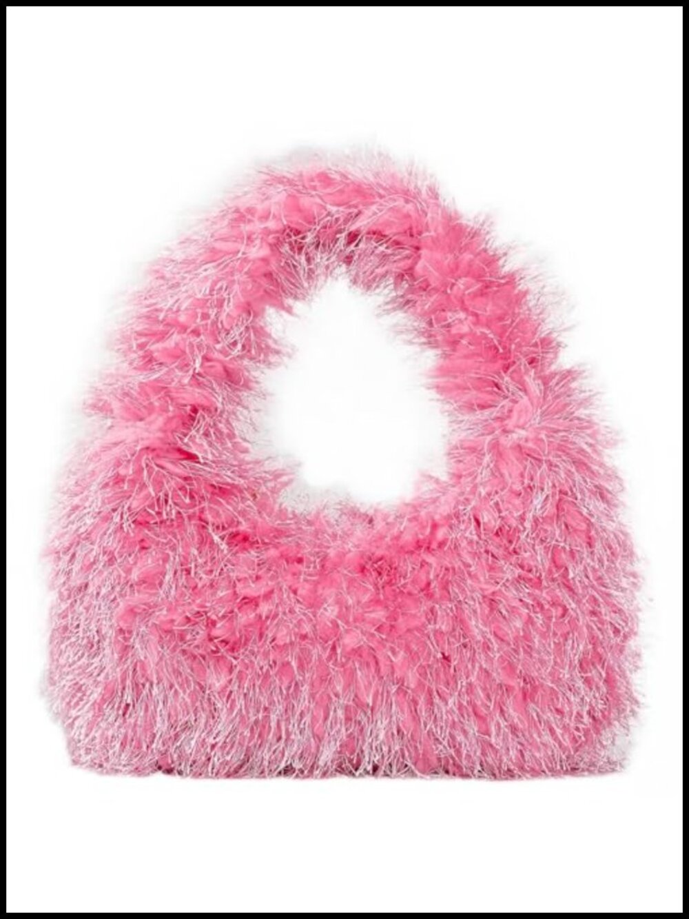Faux Fur Hobo Bag Fluffy Handbag Y2K Fuzzy Tote Purse Women Cute Plush